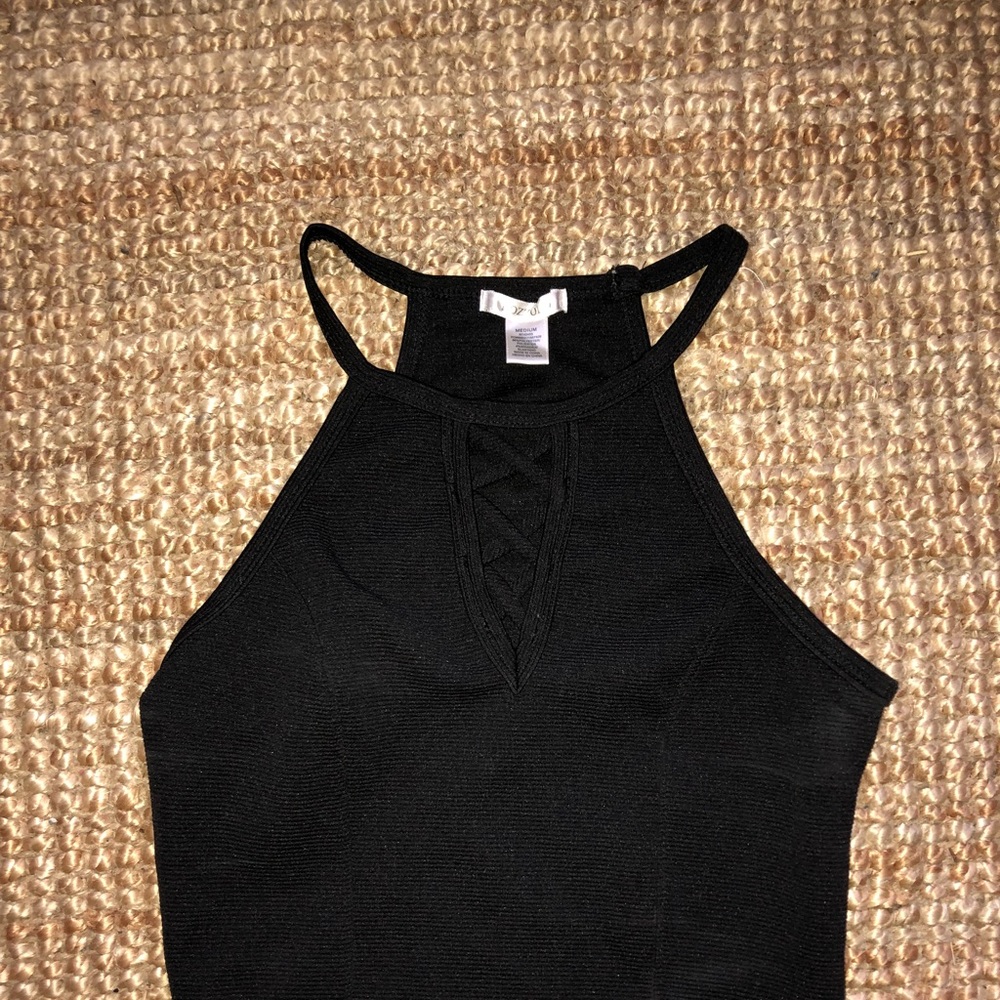 Black crop top